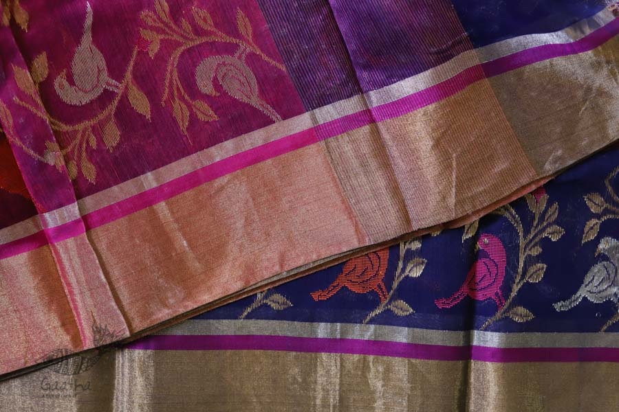 Bodhita ⚛ Handloom Chanderi Zari Full Jaal Saree ⚛ 9