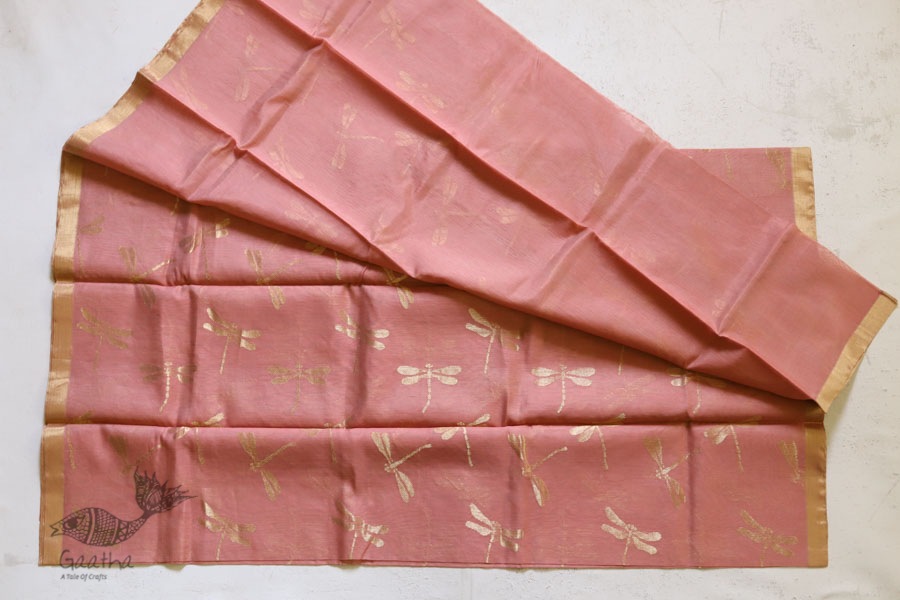 Bodhita ⚛ Handloom Chanderi Zari Boota Saree ⚛ 8