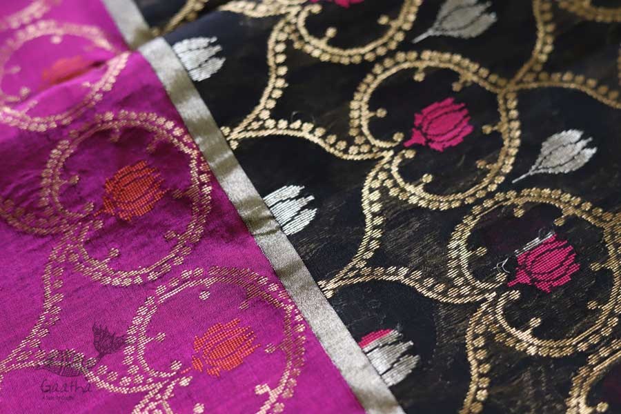 Bodhita ⚛ Handloom Chanderi Zari Full Jaal Saree ⚛ 12