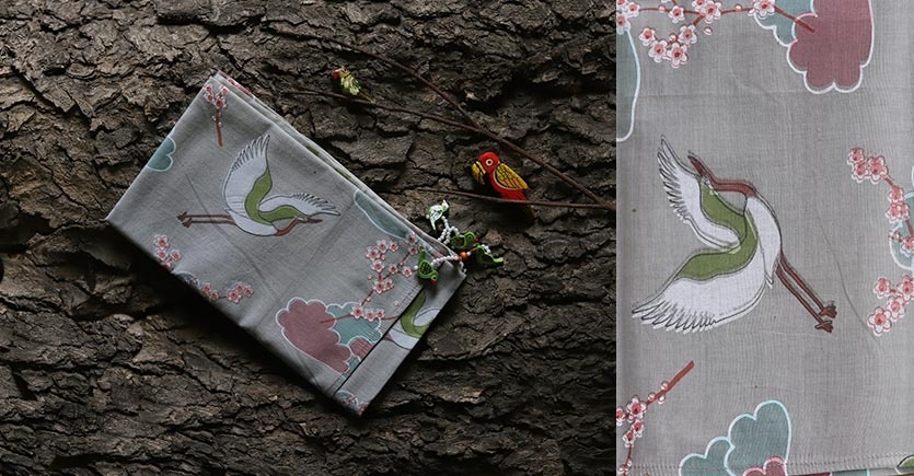 निसर्ग ☙ Cotton Stole (Printed) ☙ 36