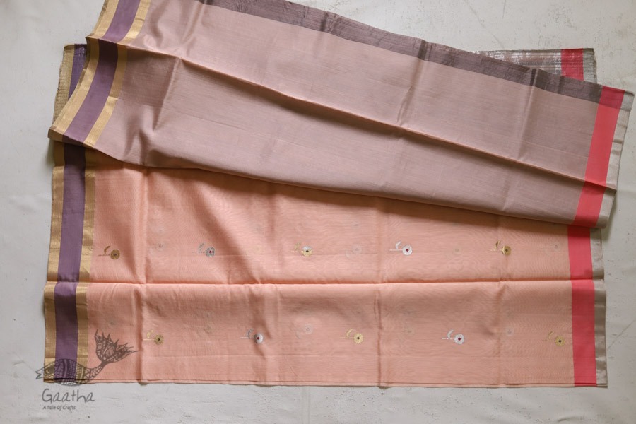 Manjula - Handloom Chanderi Boota Saree - 17