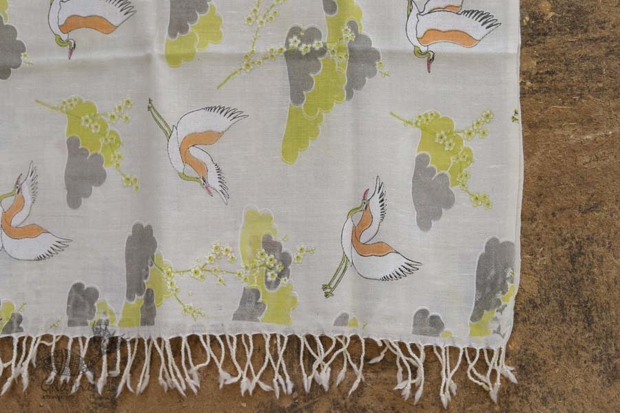 Izhaar | इज़हार ☙ Angora Woolen Printed Stole ☙ 16