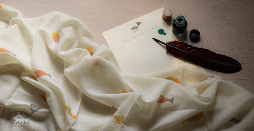 Izhaar | इज़हार ☙ Angora Woolen Printed Stole ☙ 5