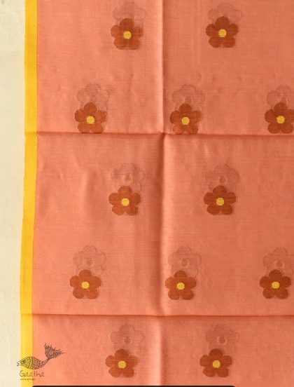 shop Chanderi Woven Boota Dupatta - Flower Motif