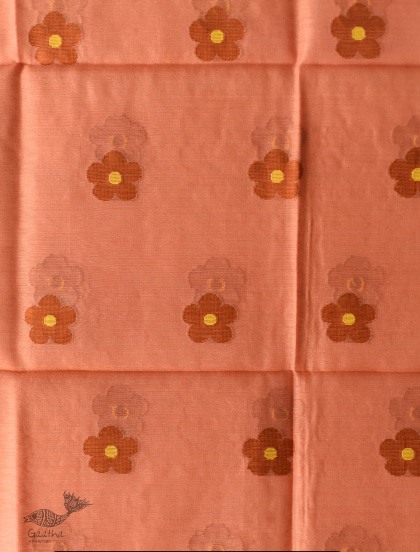 shop Chanderi Woven Boota Dupatta - Flower Motif