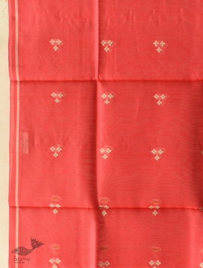 shop Chanderi Woven Boota Red Dupatta