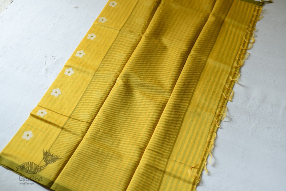 Handloom Chanderi Woven Flower Boota Saree