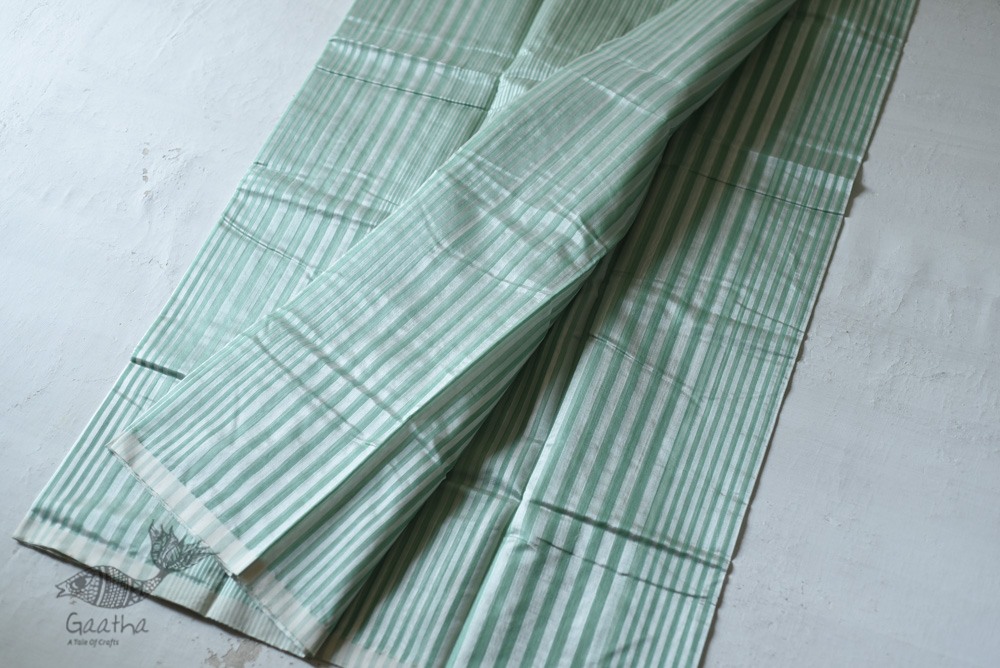 Handloom Chanderi Woven Stripe Saree