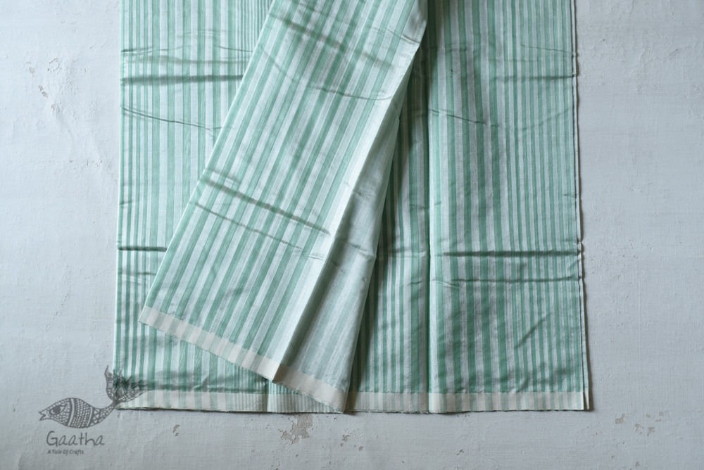 Handloom Chanderi Woven Stripe Saree