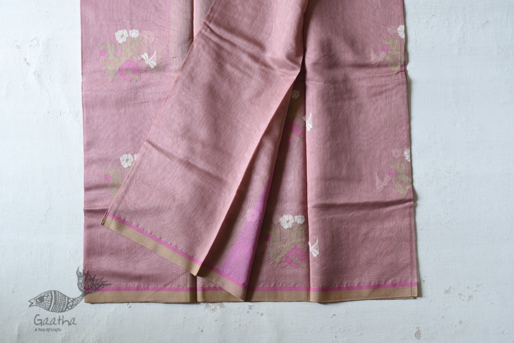 Chanderi Woven Boota Saree