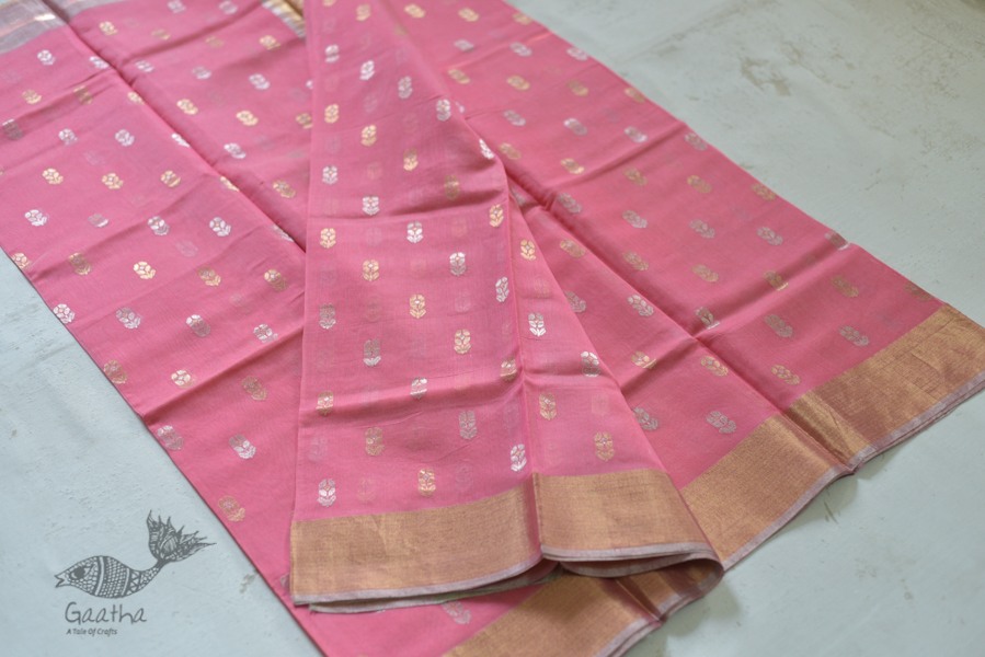 occasional wear zari chanderi sarees