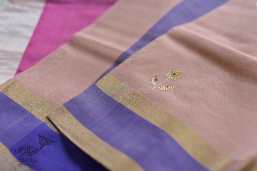 occasional wear zari chanderi sarees