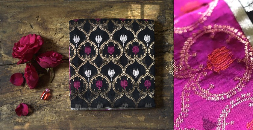 Bodhita ⚛ Handloom Chanderi Zari Full Jaal Saree ⚛ 12