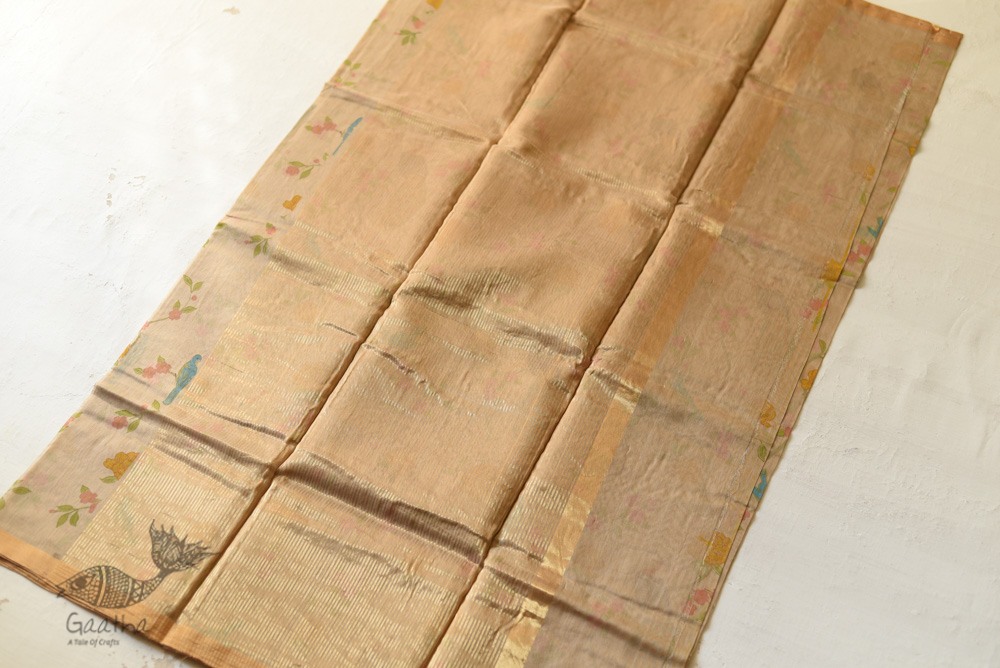 Handloom Printed Chanderi Saree