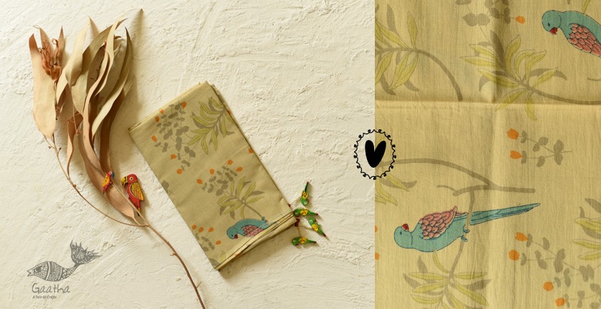 shop hand printed Beige stoles