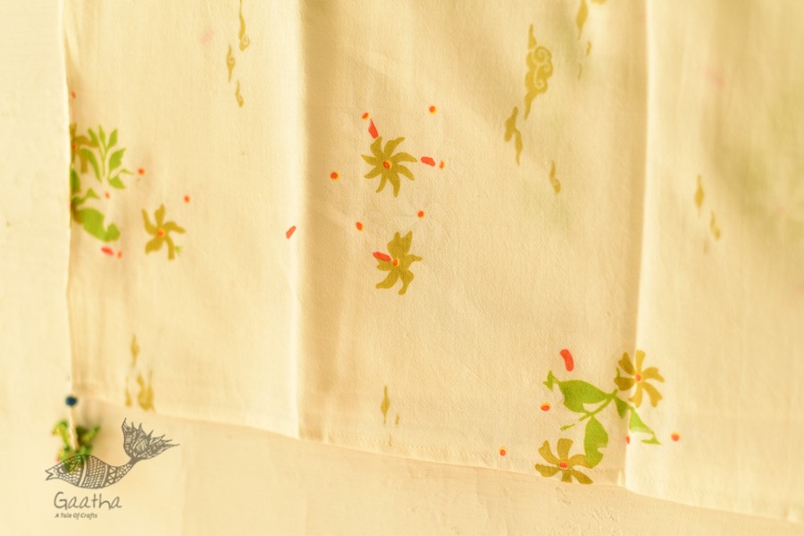 shop Printed Cotton Off White Stole