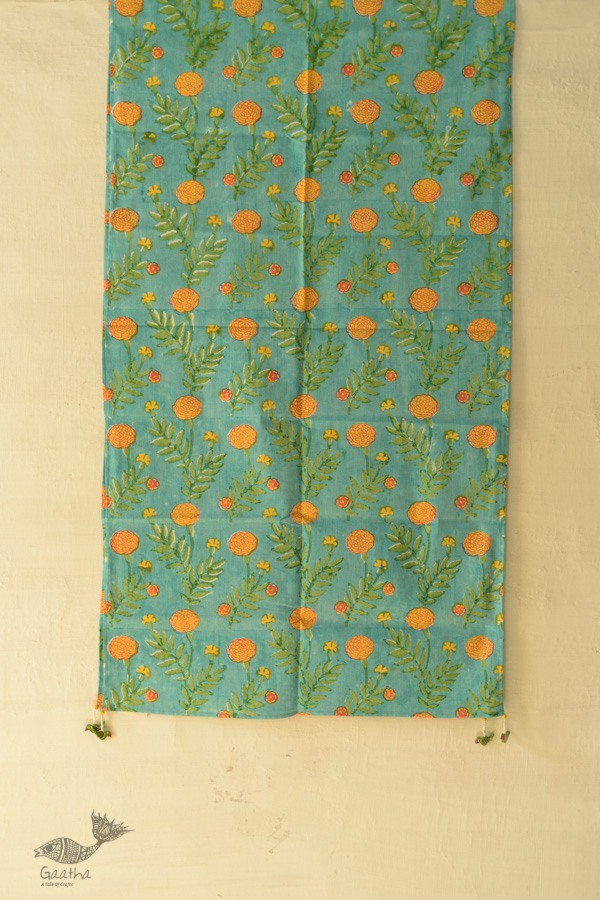 shop Hand Block Printed Cotton Stole