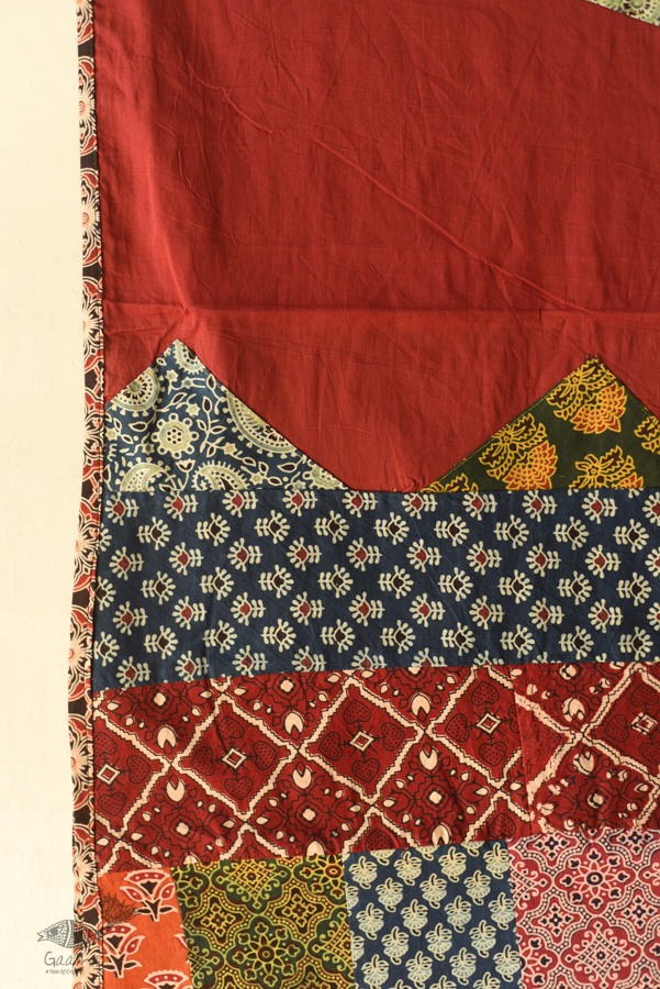 shop Embroidery & Patch Work - Cotton Red Dupatta