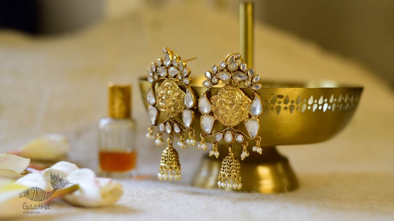 Buy Taambi design Chandi jewelry Earring for shadi Indian craft
