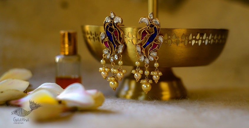 श्रीरूपा  | Silver Earring | Peahen ~ 23