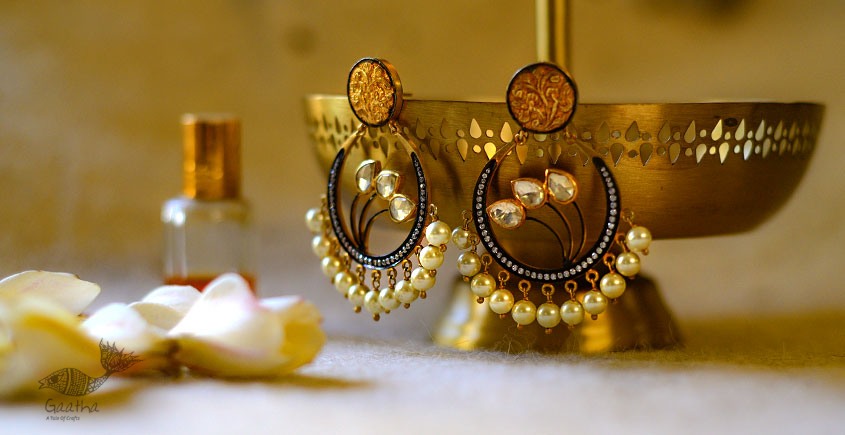 श्रीरूपा  | Silver Earring | Victorian Studs ~ 7