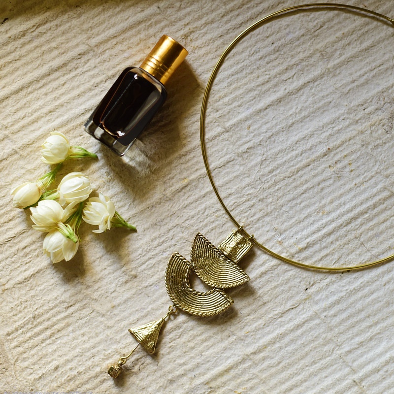 shop Handmade Dhokra ~ Brass Necklace 