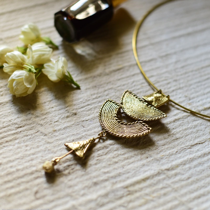 shop Handmade Dhokra ~ Brass Necklace 