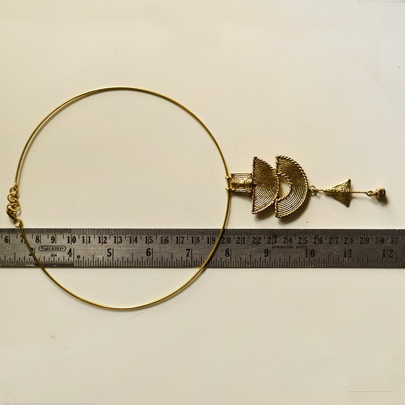 shop Handmade Dhokra ~ Brass Necklace 