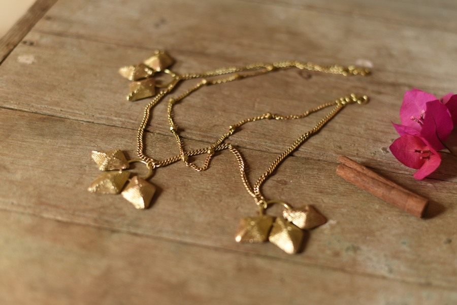 Brass Dhokra Handmade Two Layered Necklace