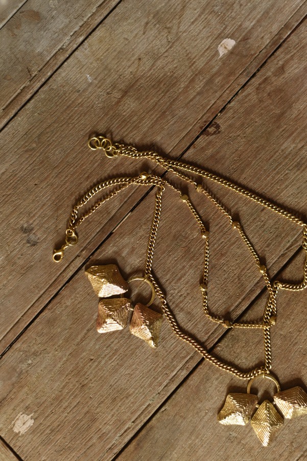 Brass Dhokra Handmade Two Layered Necklace