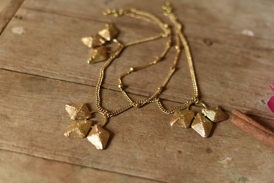 Brass Dhokra Handmade Two Layered Necklace
