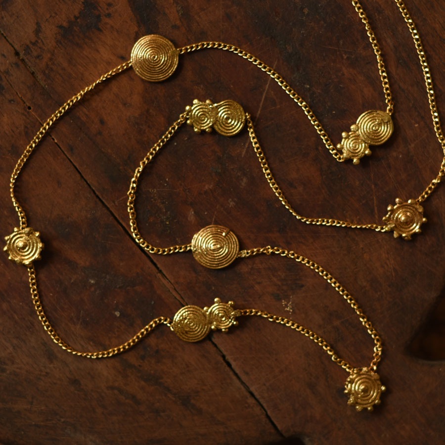 shop Handmade Dhokra Brass Long Necklace / Chain