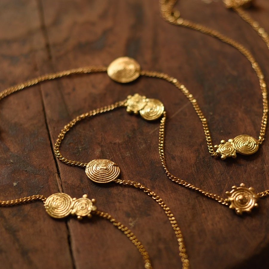 shop Handmade Dhokra Brass Long Necklace / Chain