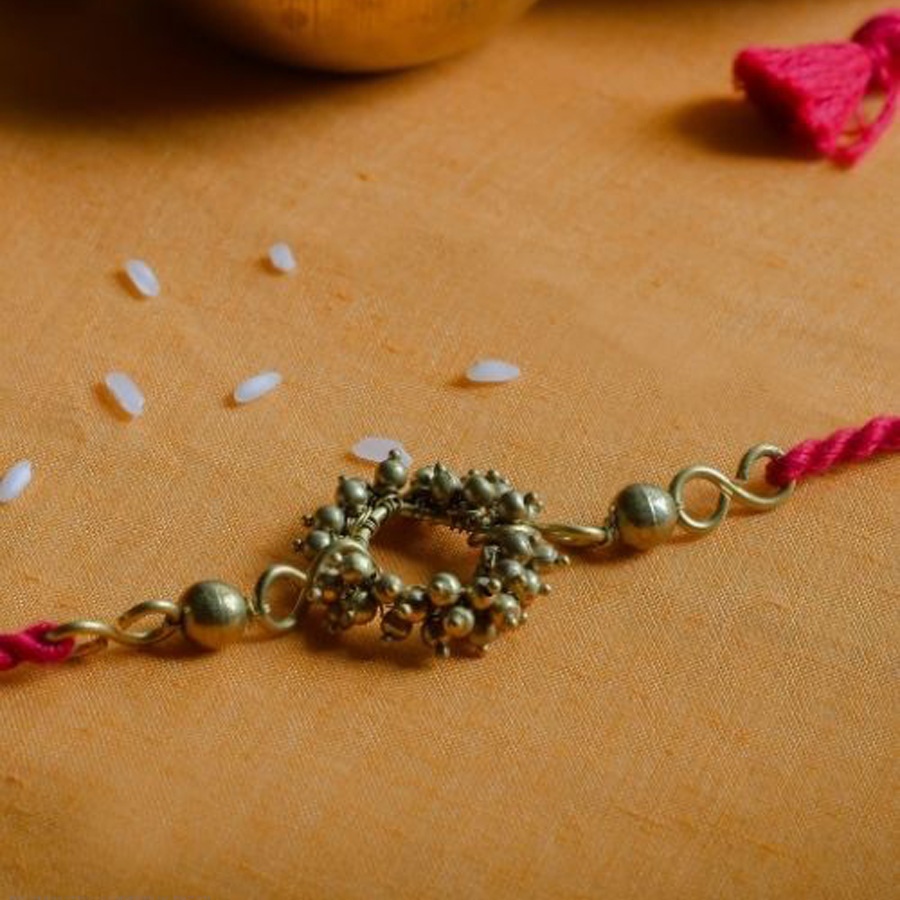 shop dhokra Handmade Bhabhi Rakhi
