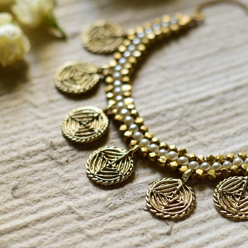 shop Handmade Dhokra ~ Brass Necklace 