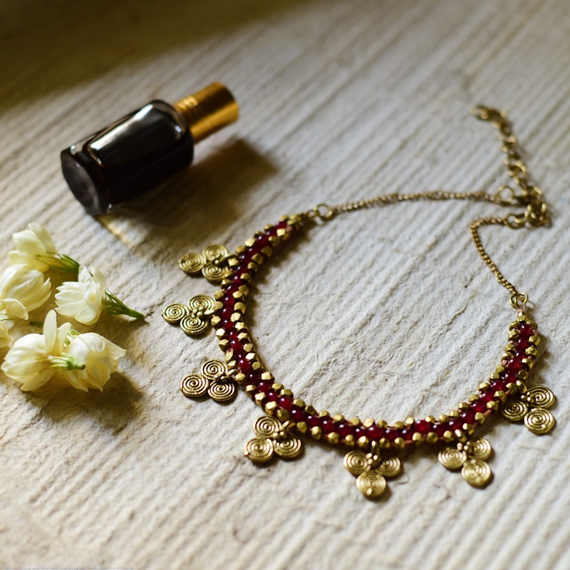 shop Handmade Dhokra ~ Brass Necklace 