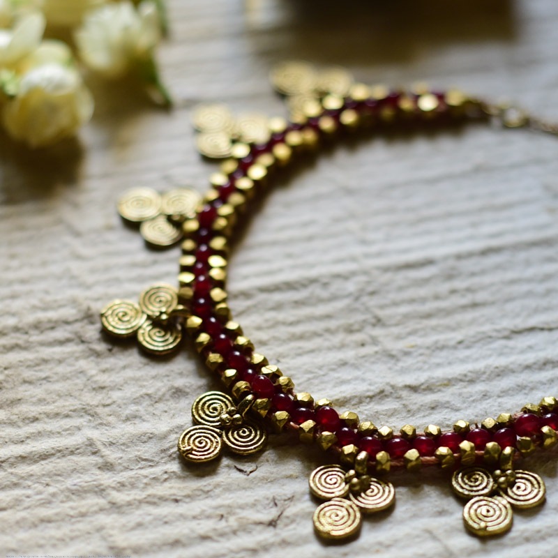 shop Handmade Dhokra ~ Brass Necklace 