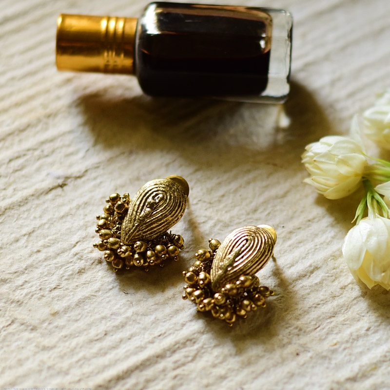 Dhokra Brass Earring for everyday style