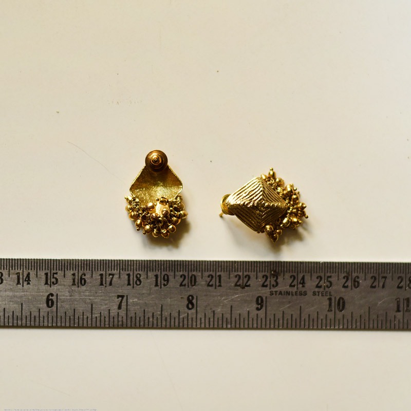 shop Handmade Dhokra ~ Brass Earring