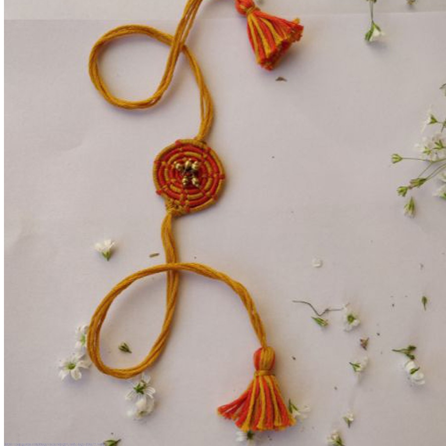 shop handmade dhokra brass rakhi chakra