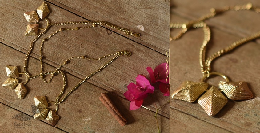 Brass Dhokra Handmade Two Layered Necklace