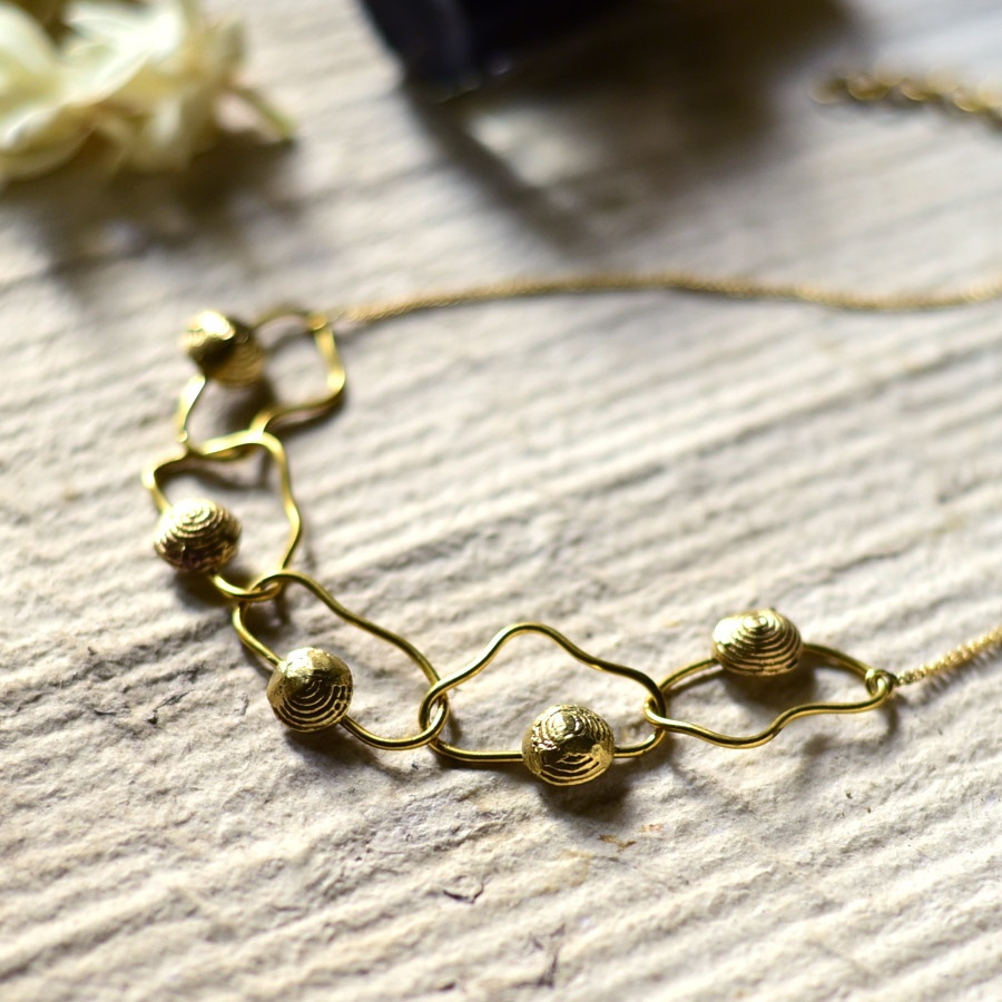 shop Handmade Dhokra ~ Brass Necklace 
