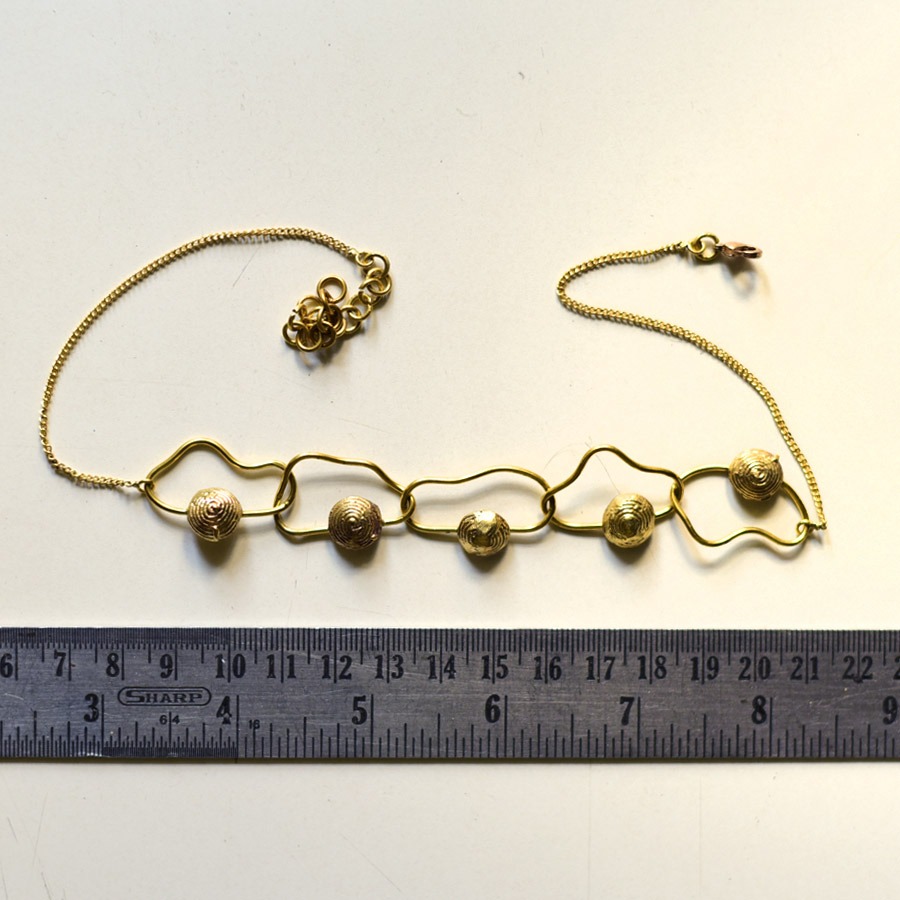 shop Handmade Dhokra ~ Brass Necklace 