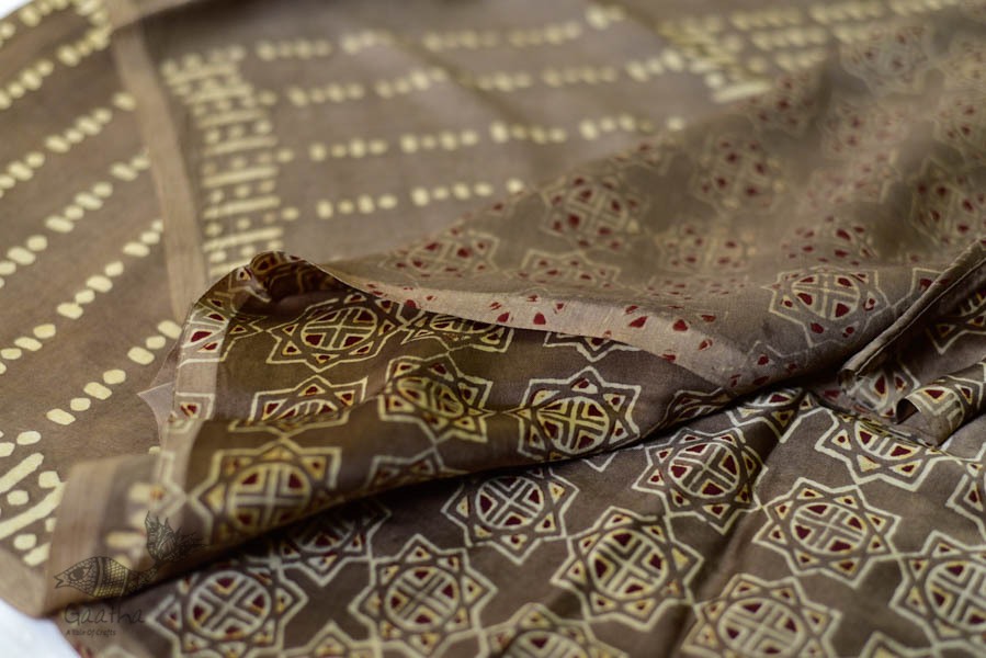 Shruti ❋ Ajrakh Modal Silk Saree ❋ B