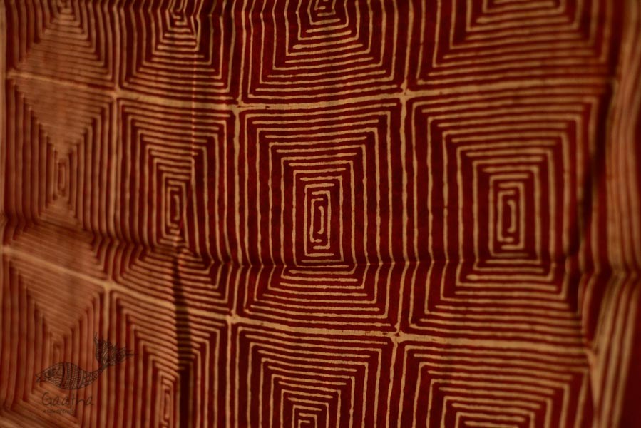 Shruti ❋ Ajrakh Modal Silk Stole ❋ D