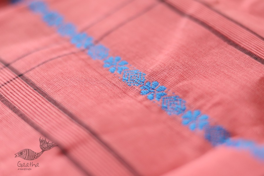 मलय ✽ Handloom Cotton Zari Saree With Buti ✽ 9