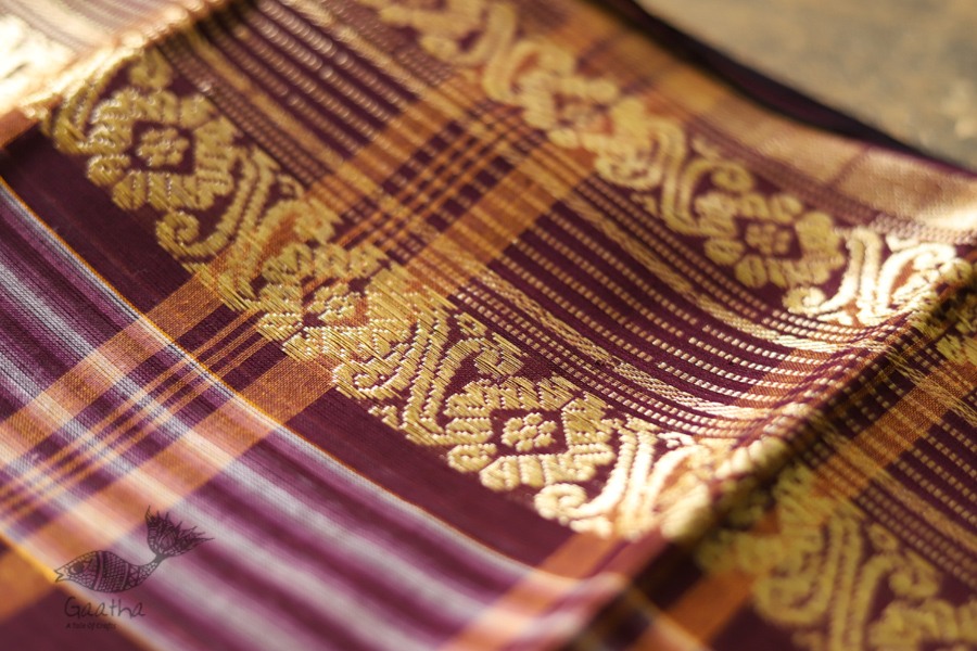 मलय ✽ Handloom Cotton Zari Saree With Buti ✽ 13