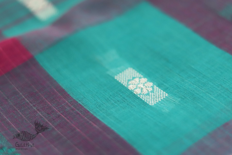 मलय ✽ Handloom Cotton Zari Saree With Buti ✽ 19