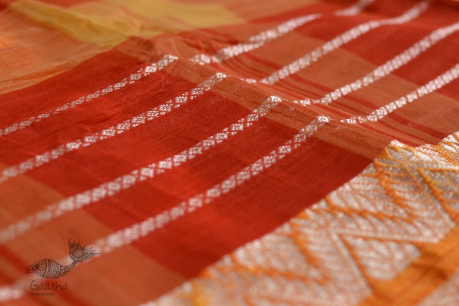 मलय ✽ Handloom Cotton Zari Saree With Buti ✽ 30