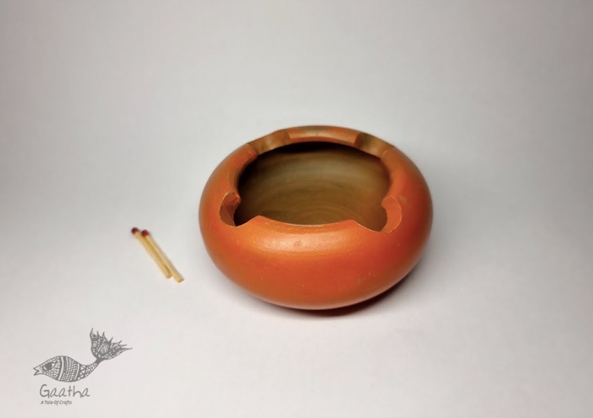 Terracotta Handmade Kitchenware- Ash Tray Round